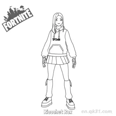 Free printable Ricochet Rox 02 Coloring Page - Free PDF Printable Fortnite Coloring Sheets coloring page